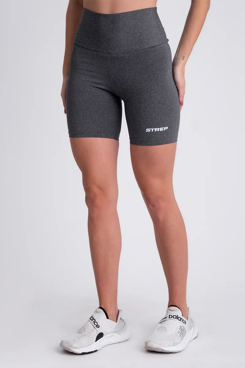 Conjunto Grey Motion Top e Short Legging