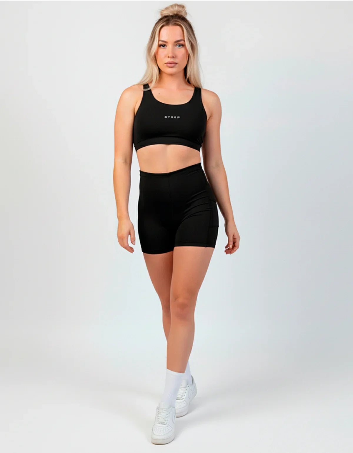 Conjunto Black Motion – Top + Short Legging C/ Bolso