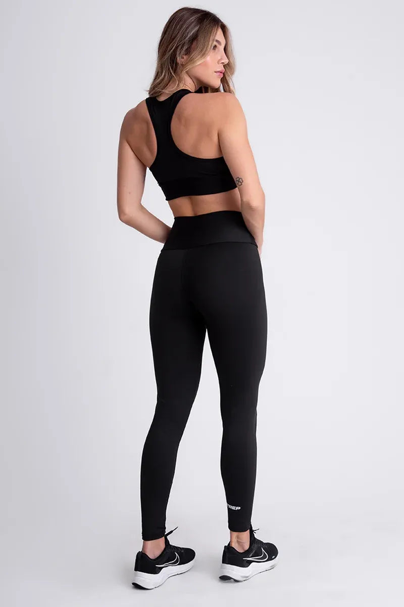 Conjunto Feminino Fitness Calça E Top - Preto