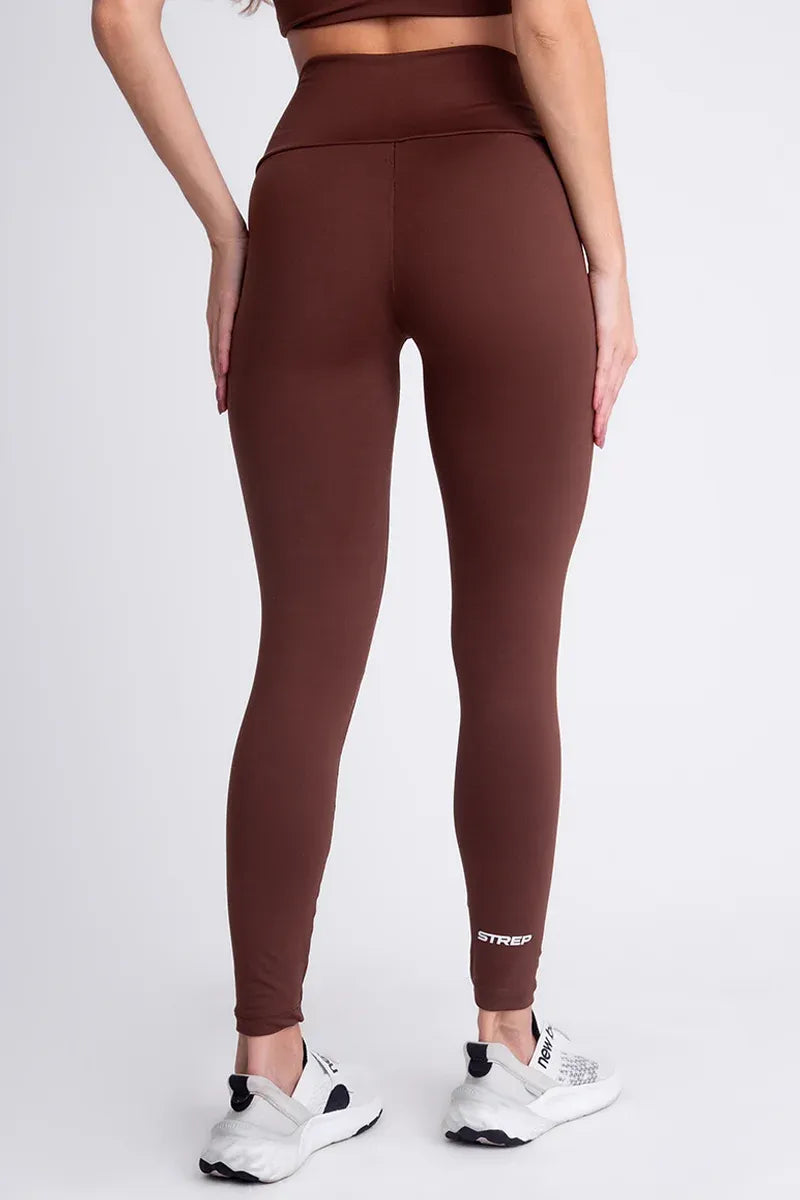 Conjunto Feminino Fitness Calça E Top - Marrom