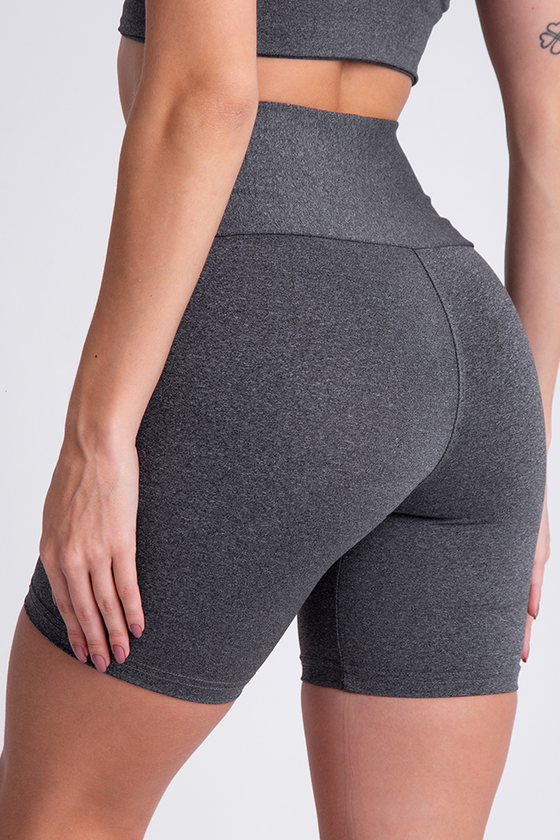 Conjunto Grey Motion Top e Short Legging